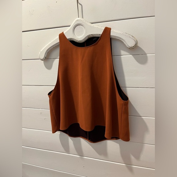 ZARA WOMAN – Rust orange sleeveless crop top, size M. - Picture 5 of 7